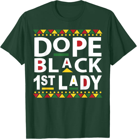 Black 1st Lady Pastor Prophetess Appreciation Gift T-Shirt - T-Shirt | Forest