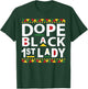 Black 1st Lady Pastor Prophetess Appreciation Gift T-Shirt - T-Shirt | Forest