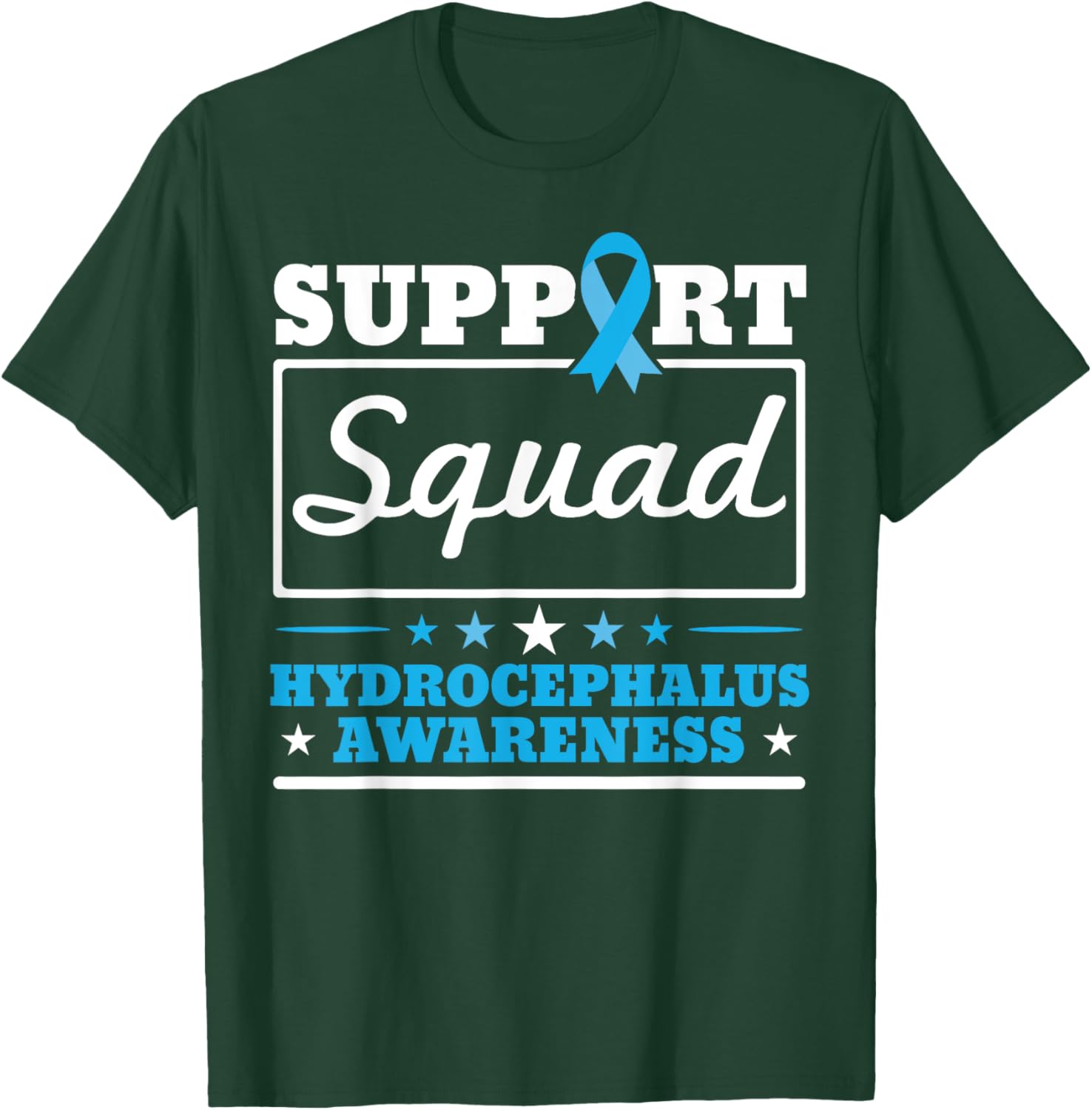 Hydrocephalus Support Brain Tumor Hydrocephalus Awareness T-Shirt - T-Shirt | Forest