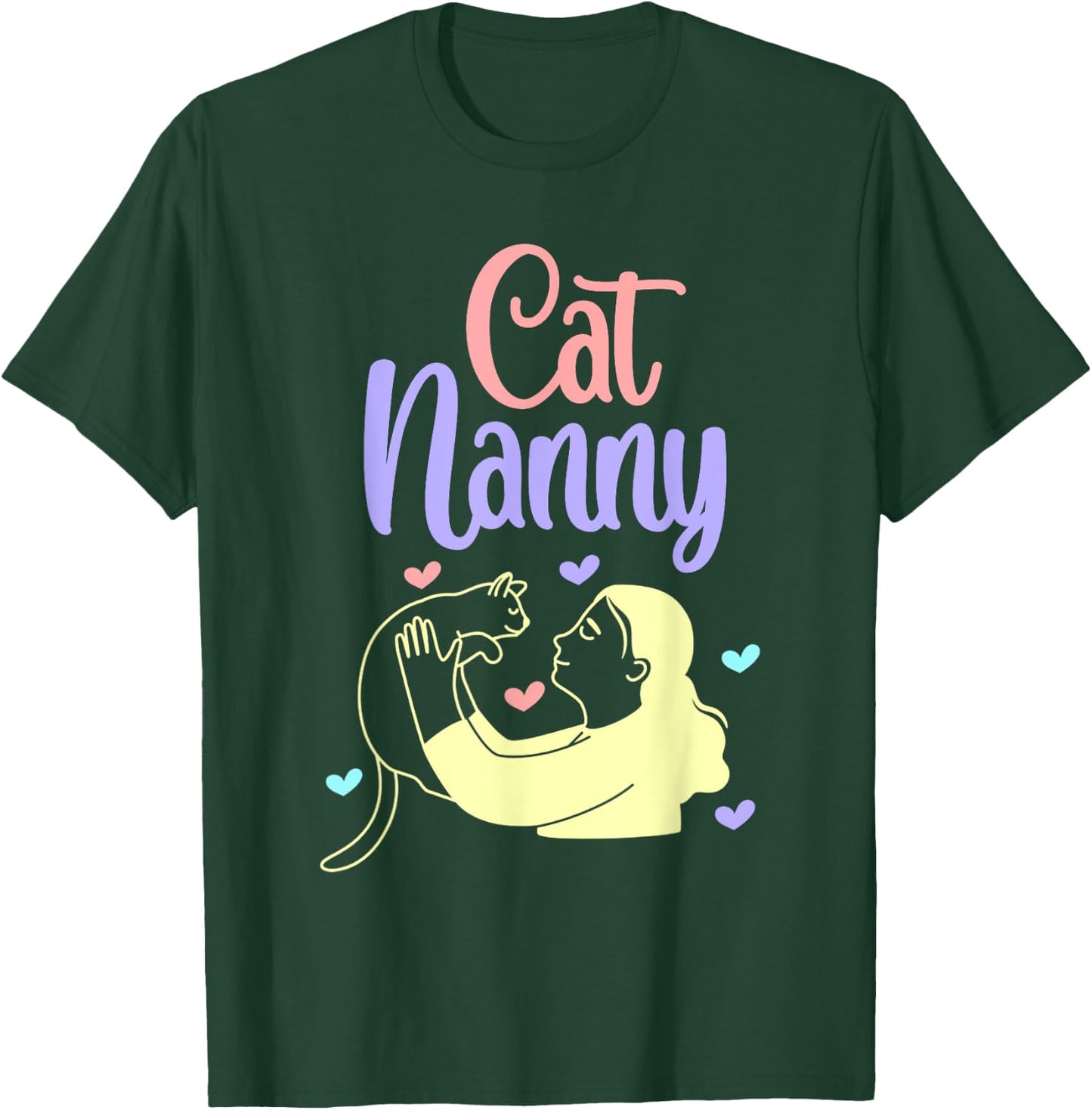 Pet Sitter and Dog Sitter for Cat Nanny Men Women Kids T-Shirt - T-Shirt | Forest