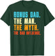 Bonus Dad Man Myth Bad Influence Funny Fathers Day Stepdad T-Shirt - T-Shirt | Forest