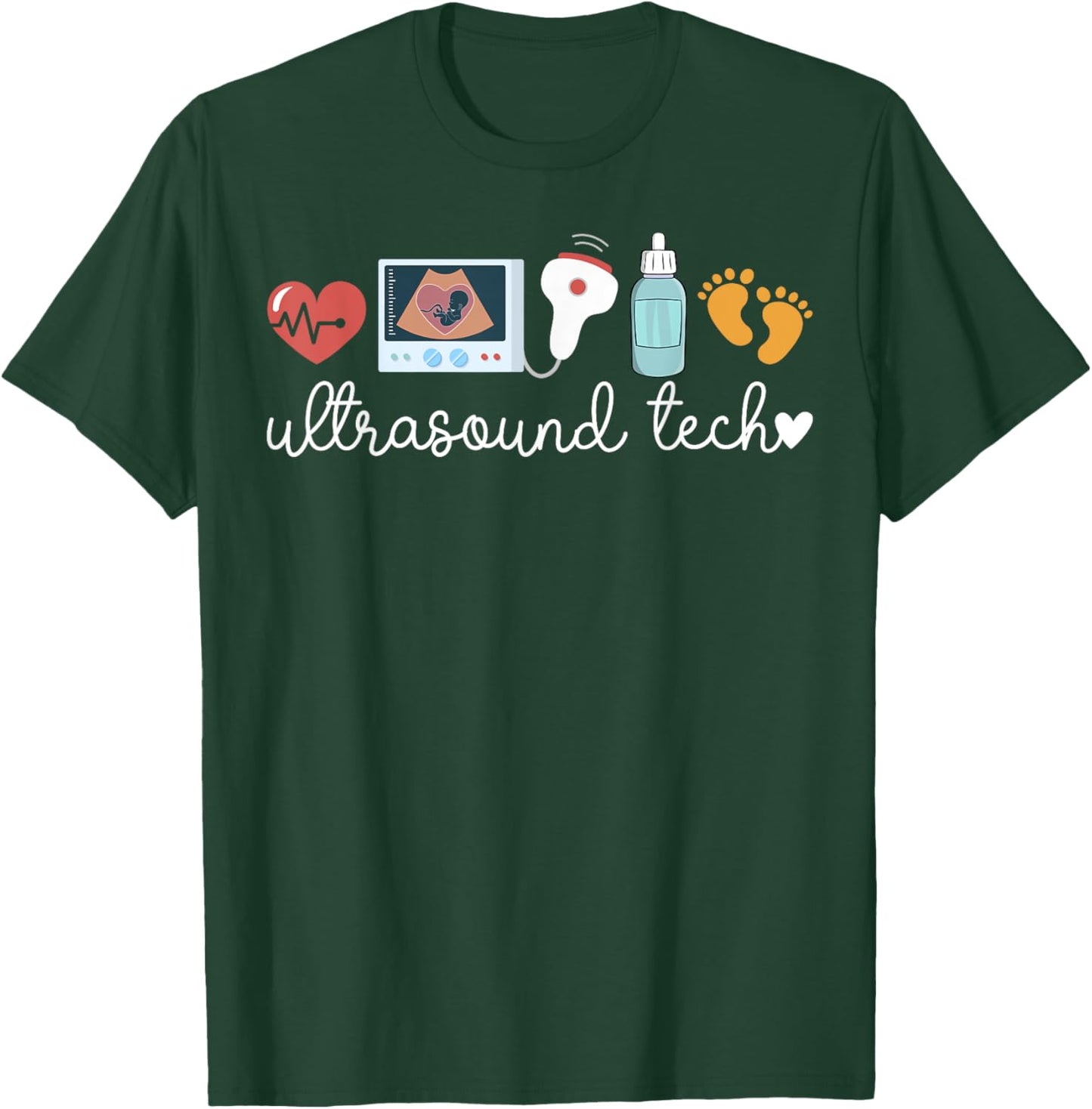 Ultrasound Tech Ultrasound Technology T-Shirt - T-Shirt | Forest