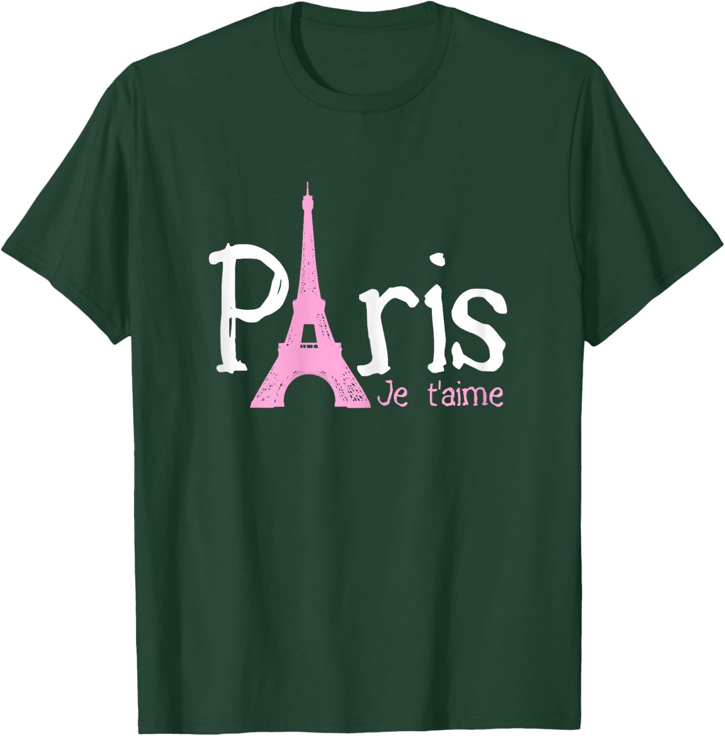 Paris Je T'aime - Eiffel Tower French France Souvenir T-Shirt - T-Shirt | Forest