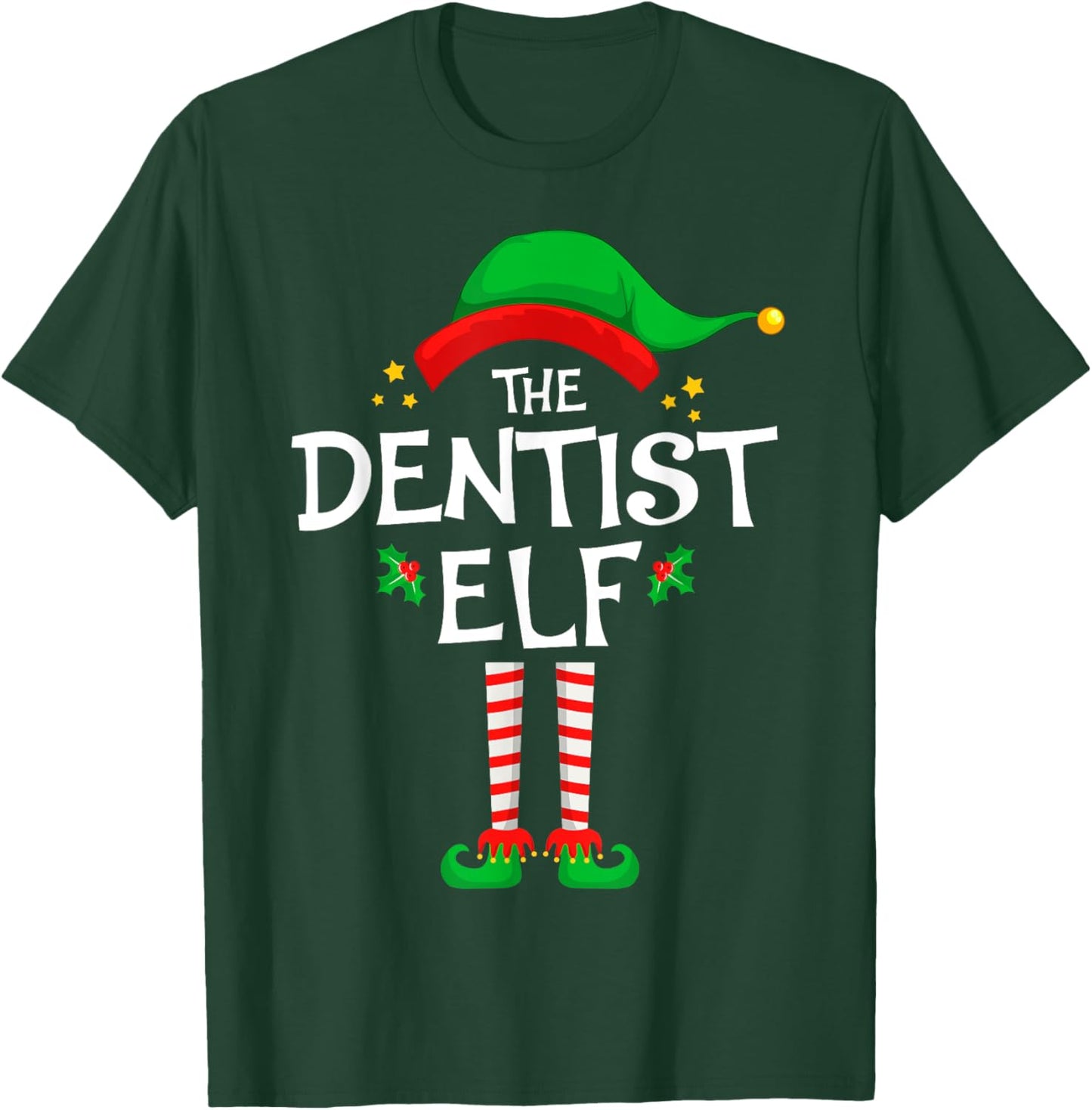 The Dentist Elf Christmas Family Matching Group T-Shirt - T-Shirt | Forest