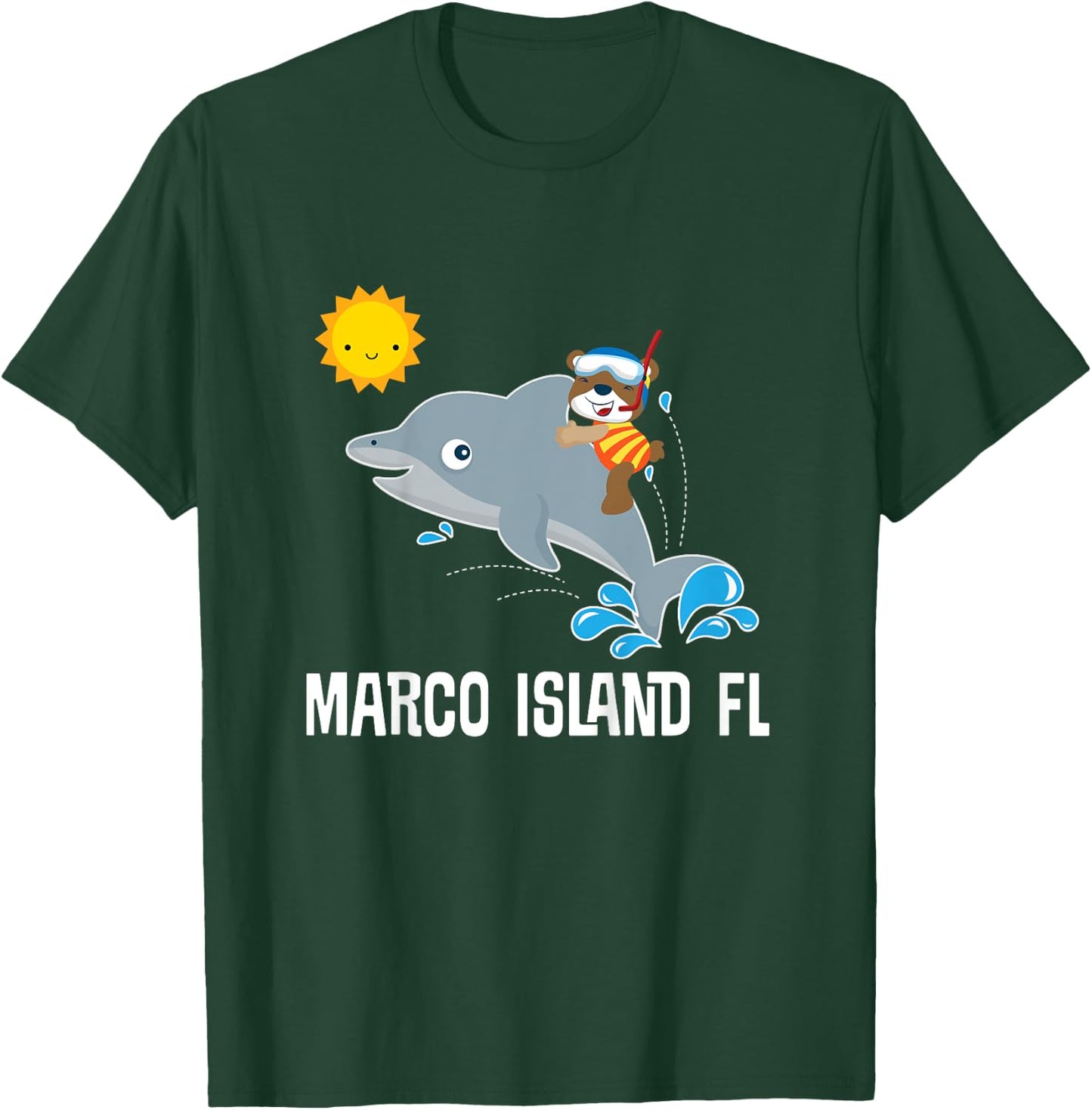 Marco Island Florida Travel T-Shirt - T-Shirt | Forest