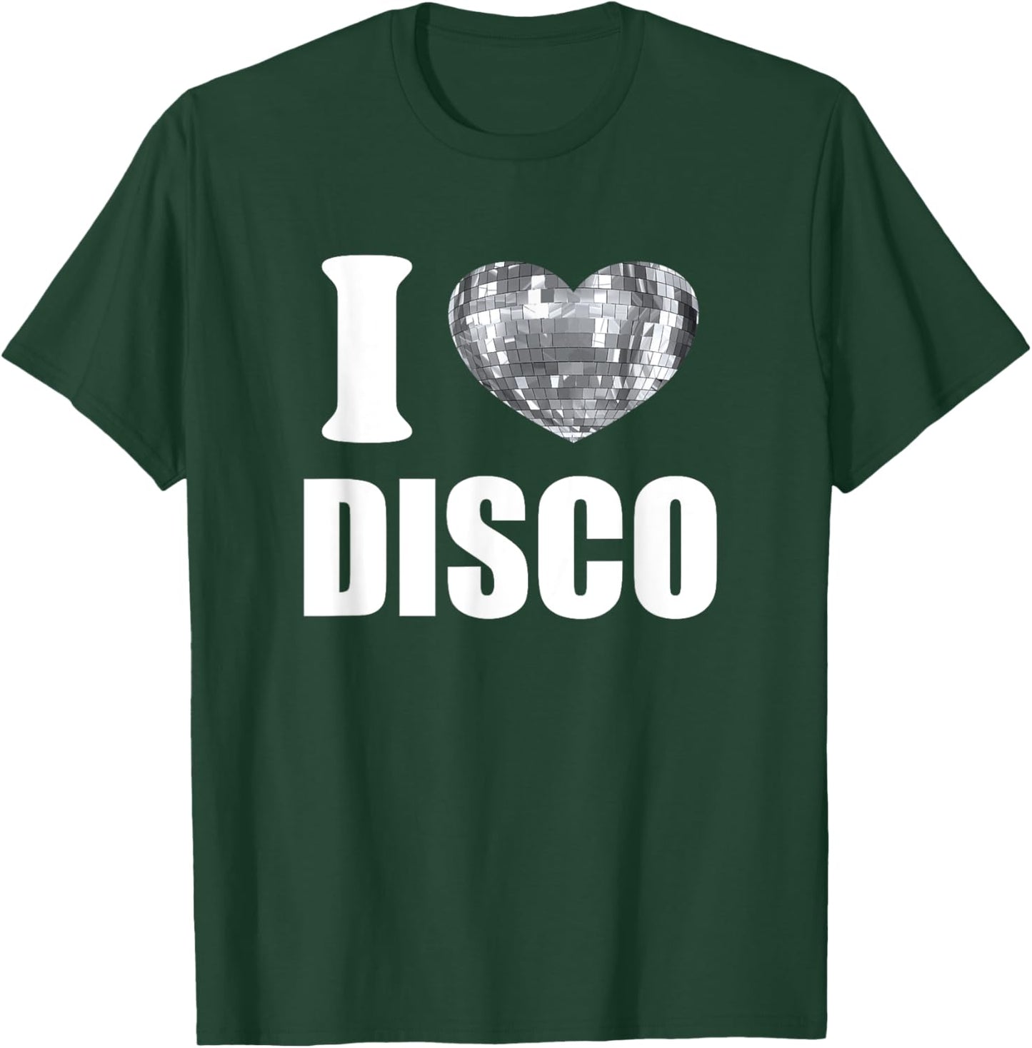 I Love Disco Music Ball 70s Disco Party Outfit 1970s Disco T-Shirt - T-Shirt | Forest