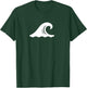 Cool Waves Symbol: Surfer / Surfing / Surf / Coastal Beach Men Women T-Shirt - T-Shirt | Forest
