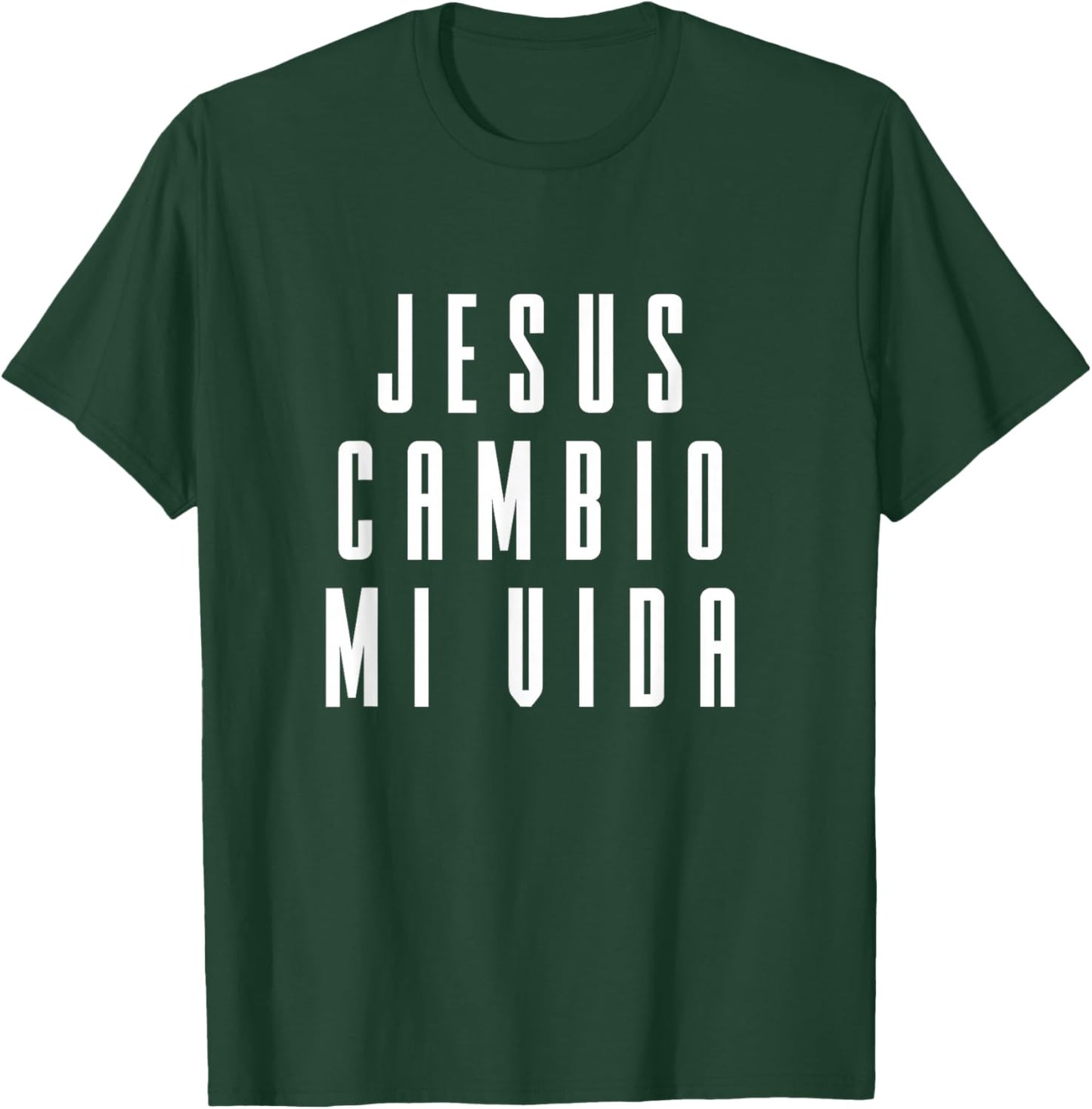 Jesus Cambio Mi Vida Spanish Christian T-Shirt - T-Shirt | Forest