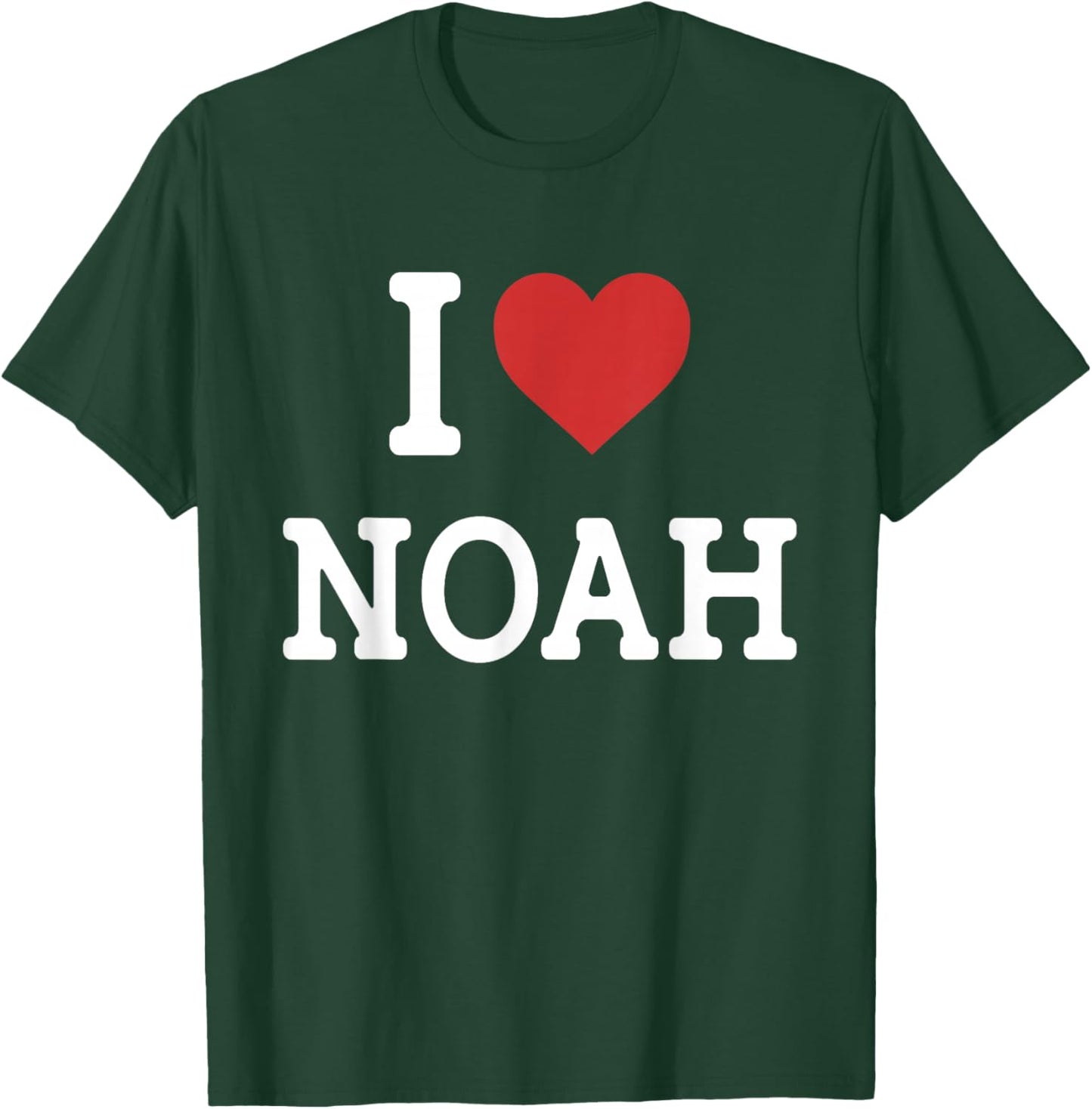I Love Noah - I Heart Noah - Funny Gift Noah T-Shirt - T-Shirt | Forest