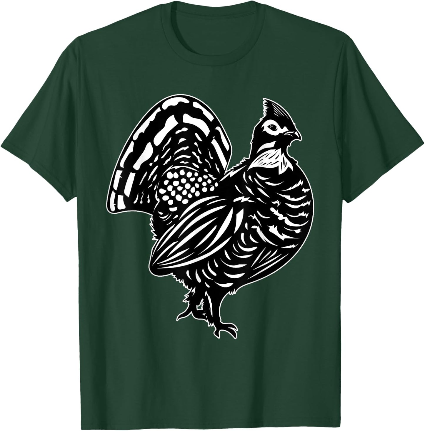 Ruffed Grouse Enthusiast Ornithologist Plump-Bird Lover T-Shirt - T-Shirt | Forest