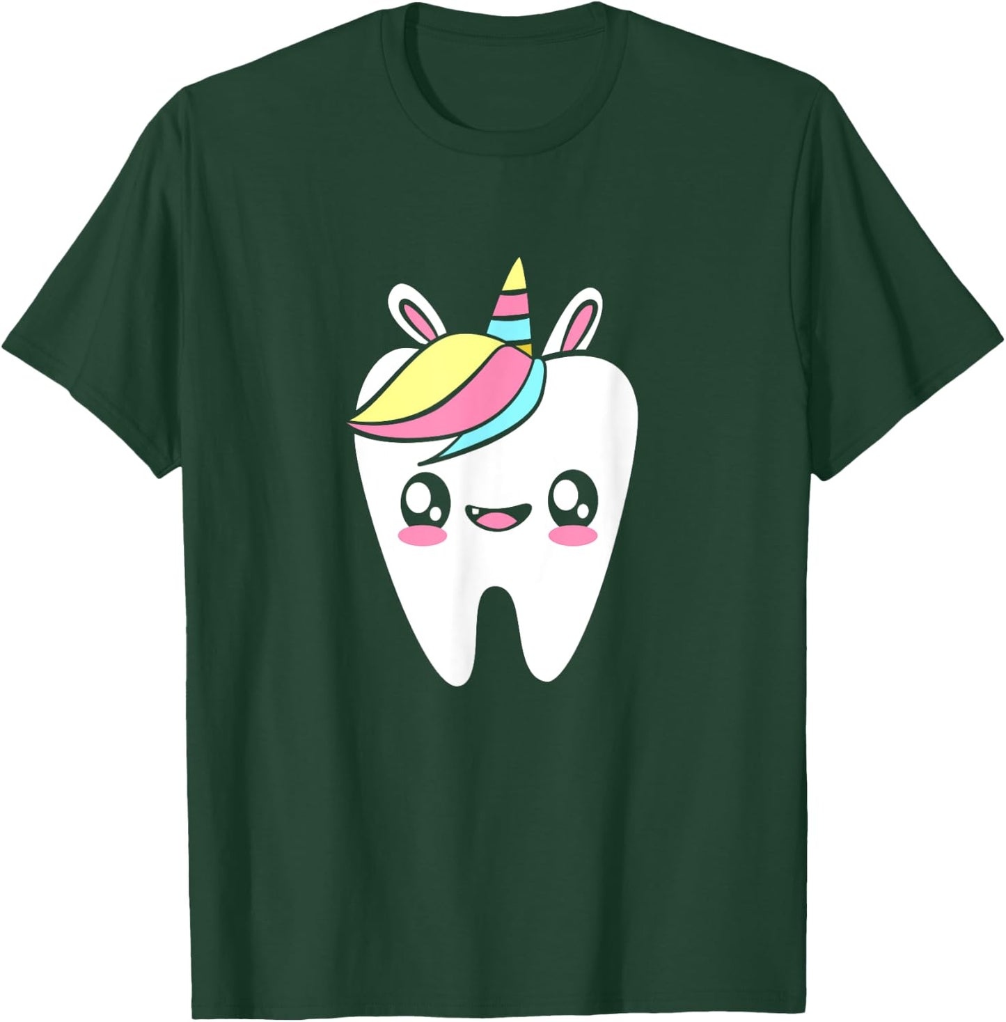 Tooth Fairy Squad Dental Rainbow Unicorn T-Shirt - T-Shirt | Forest