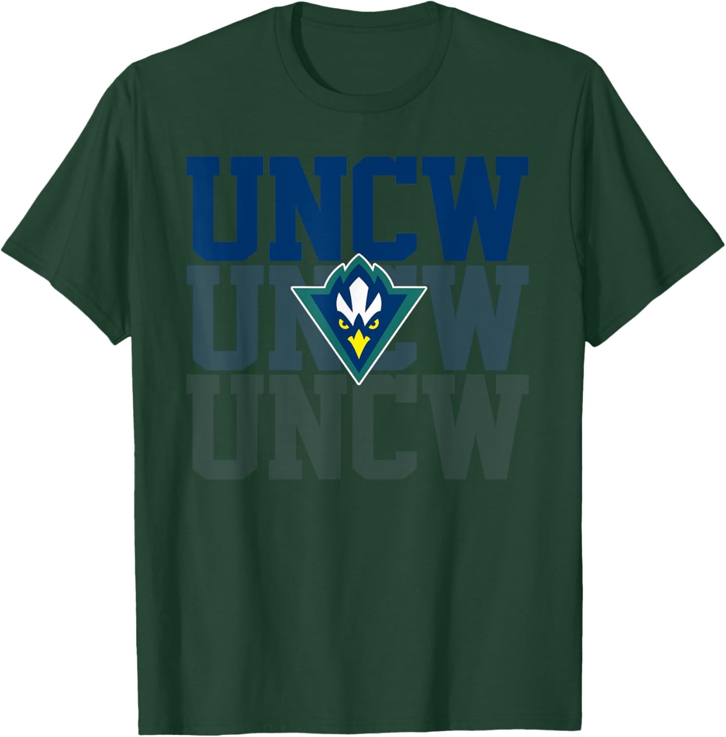 UNCW Arch Vintage Retro College Sports Women T-Shirt - T-Shirt | Forest