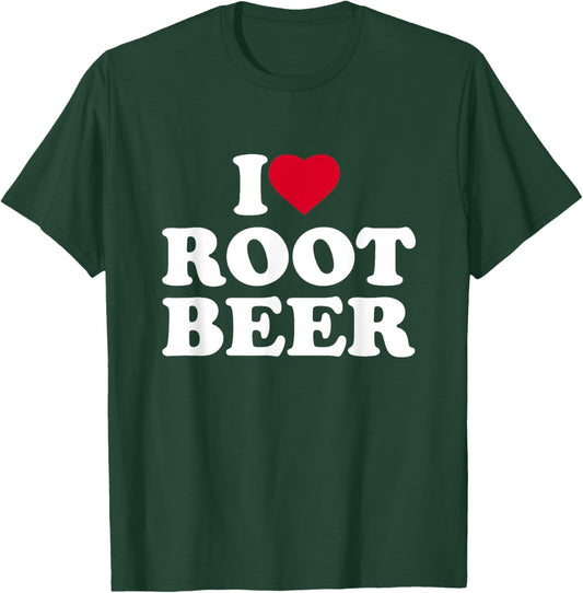 I Love Root Beer I Heart Root Beer Lover T-Shirt - T-Shirt | Forest