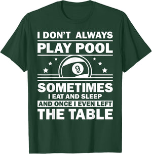Funny Pool Design Women 8-Ball Billiard Pool Players T-Shirt - T-Shirt | Forest