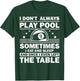 Funny Pool Design Women 8-Ball Billiard Pool Players T-Shirt - T-Shirt | Forest