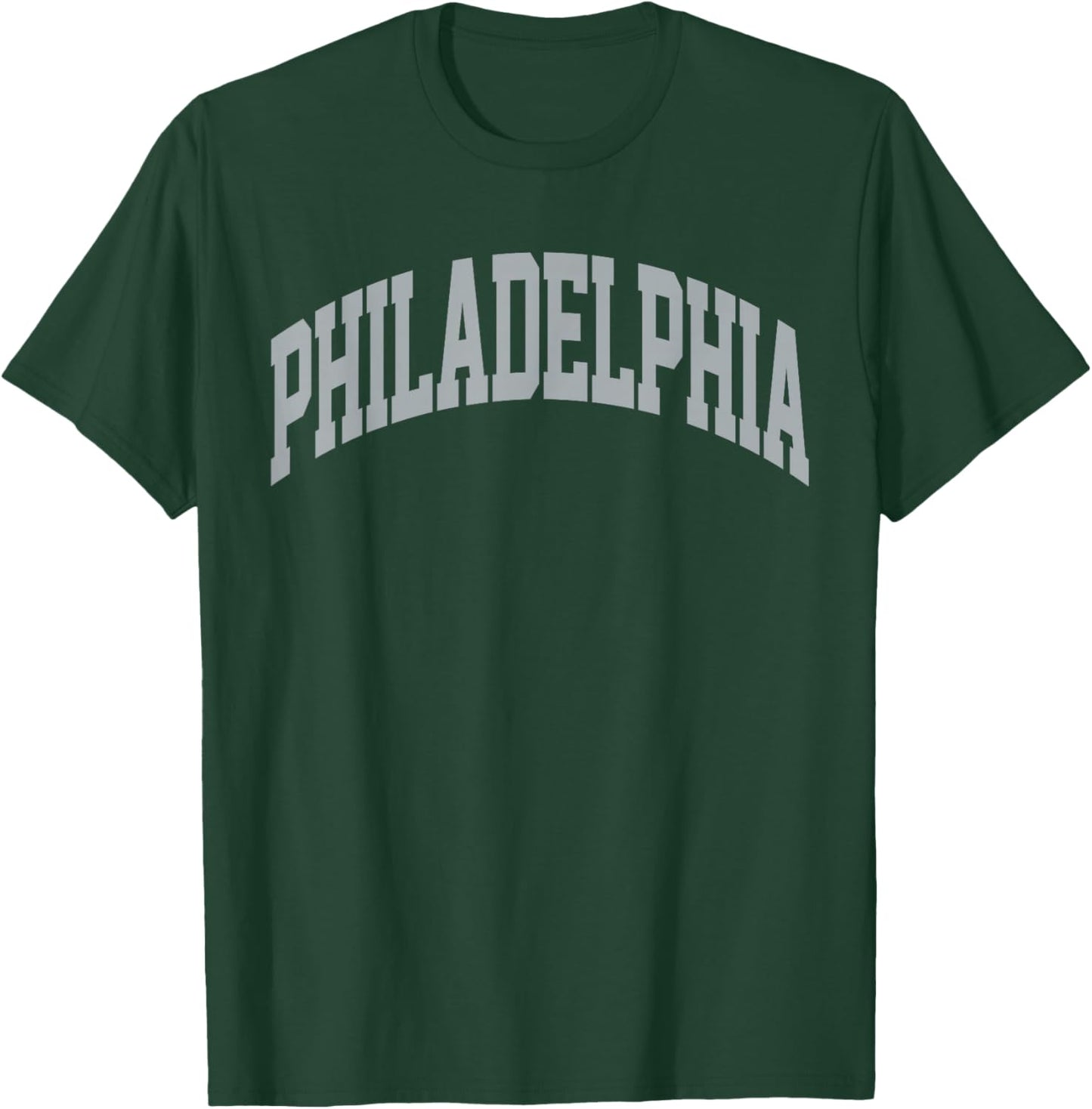 Retro Philadelphia Souvenir Classic Philadelphia Grey Green T-Shirt - T-Shirt | Forest