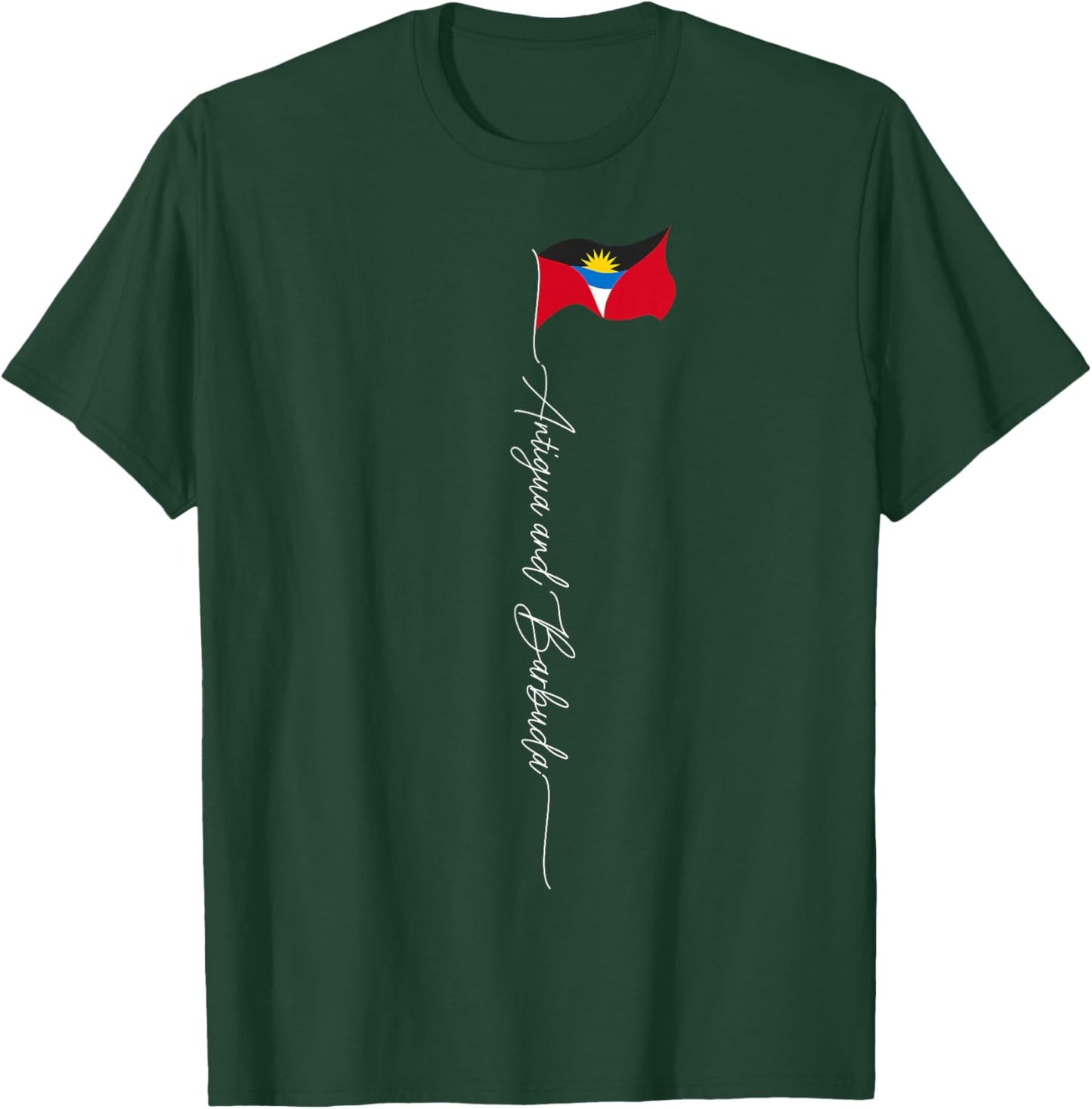 Antigua & Barbuda Flag, Antigua & Barbuda Patriotic Flag T-Shirt - T-Shirt | Forest