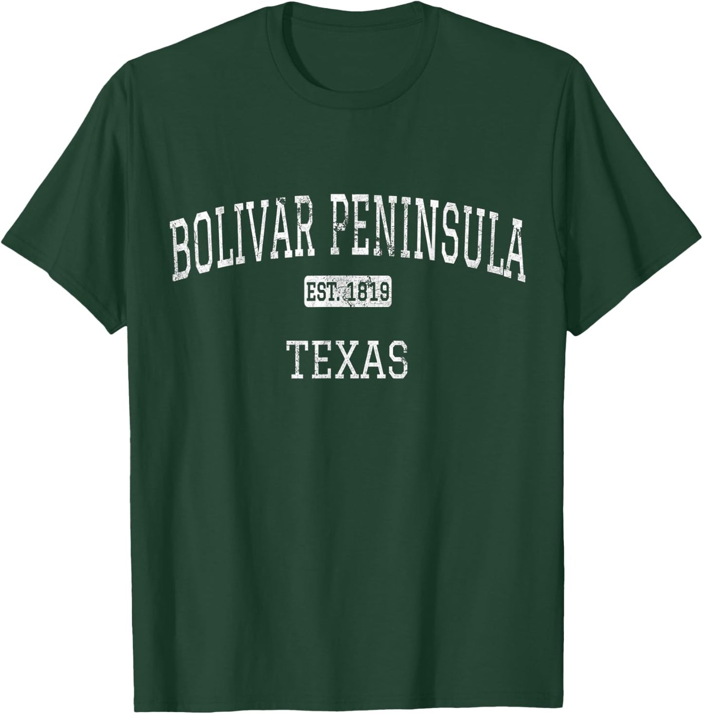 Bolivar Peninsula Texas TX Vintage T-Shirt - T-Shirt | Forest