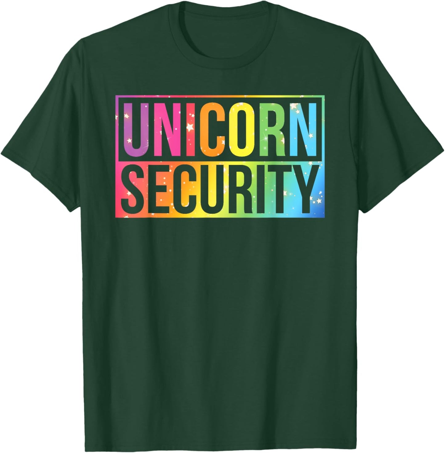 Halloween Mom Dad Daughter Unicorn Security Birthday Party T-Shirt - T-Shirt | Forest