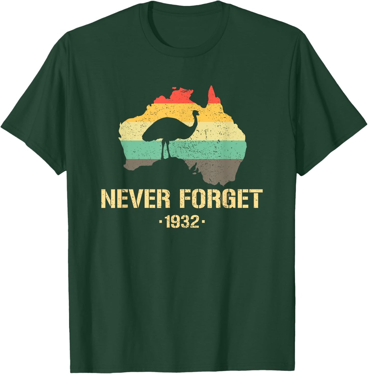Emu War 1932 Funny Australia History T-Shirt - T-Shirt | Forest