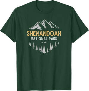 Shenandoah National Park Est 1935 Vintage Virginia T-Shirt - T-Shirt | Forest