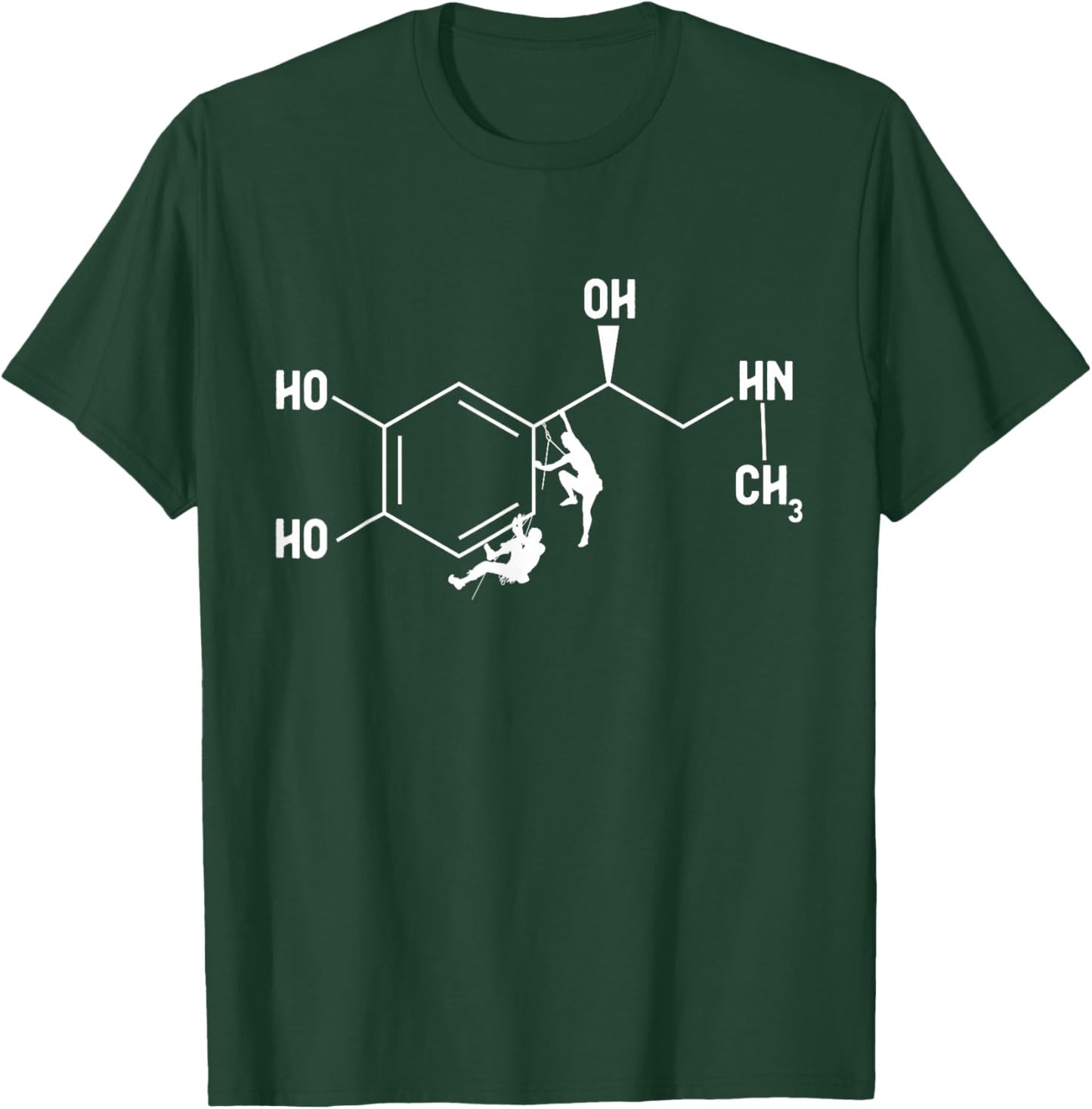 Rock Climbing Adrenalin Formula Mountain Climber T-Shirt - T-Shirt | Forest