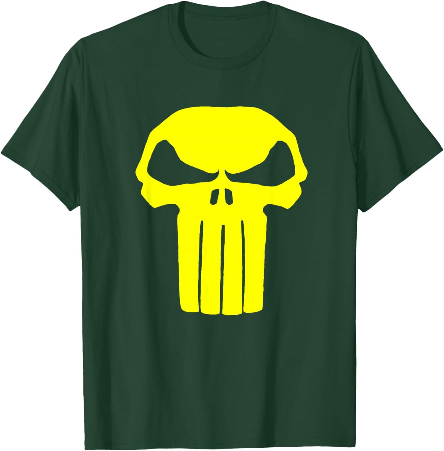 Marvel Punisher Yellow Skull Vintage Chest Logo T-Shirt - T-Shirt | Forest