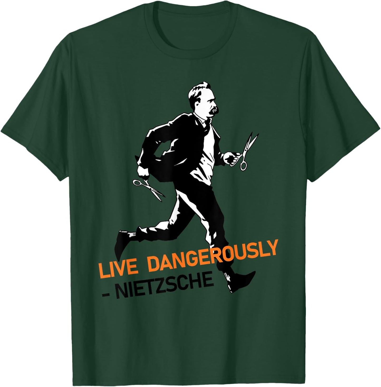 Friedrich Nietzsche philosophy of German philosopher T-Shirt - T-Shirt | Forest
