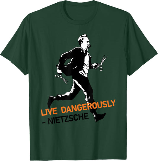 Friedrich Nietzsche philosophy of German philosopher T-Shirt - T-Shirt | Forest