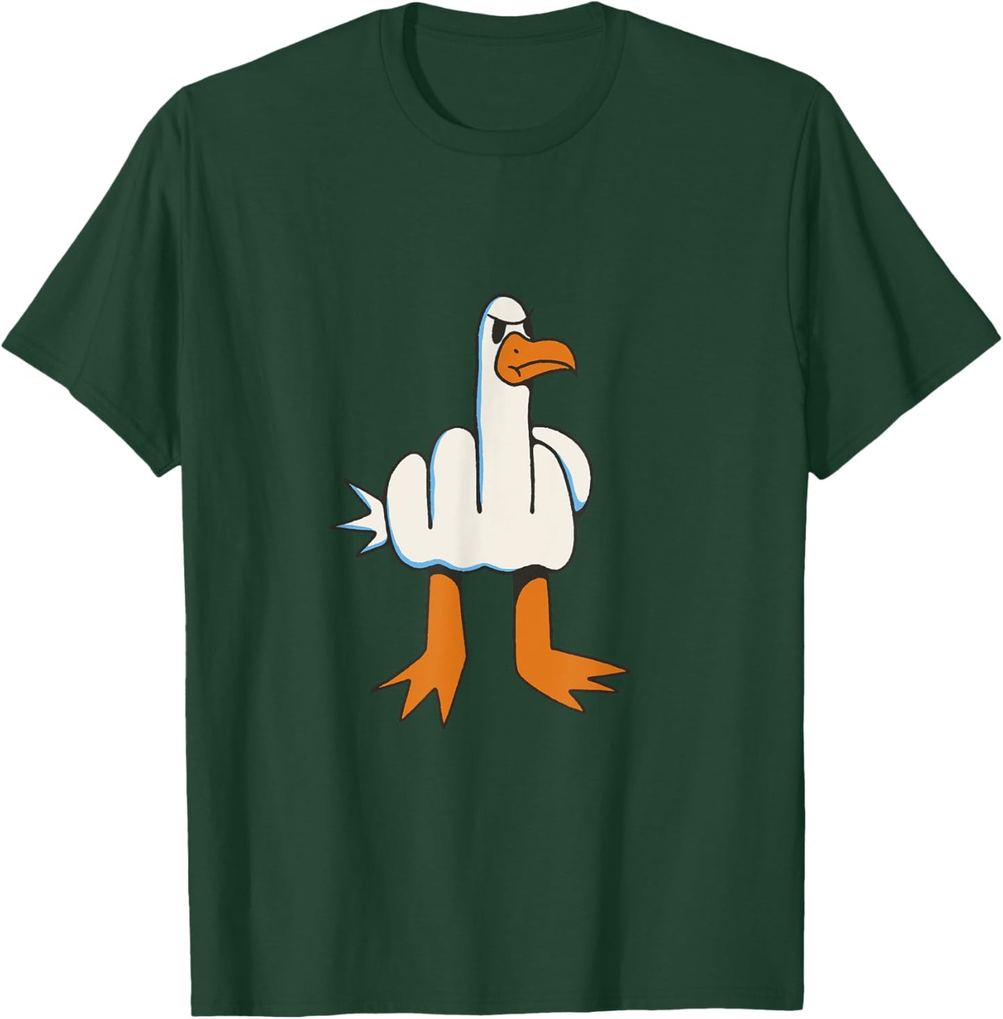 Bird giving the bird with the middle finger T-Shirt - T-Shirt | Forest