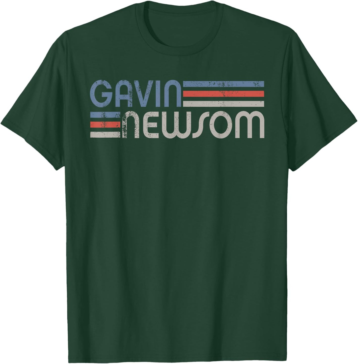 Vintage Gavin Newsom 2028, Newsom For President 2028 T-Shirt - T-Shirt | Forest