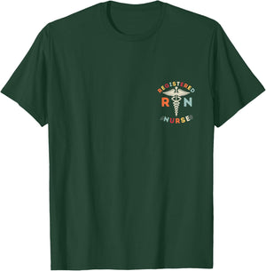 Registered Nurse Design RN Nursing Nurse T-Shirt - T-Shirt | Forest