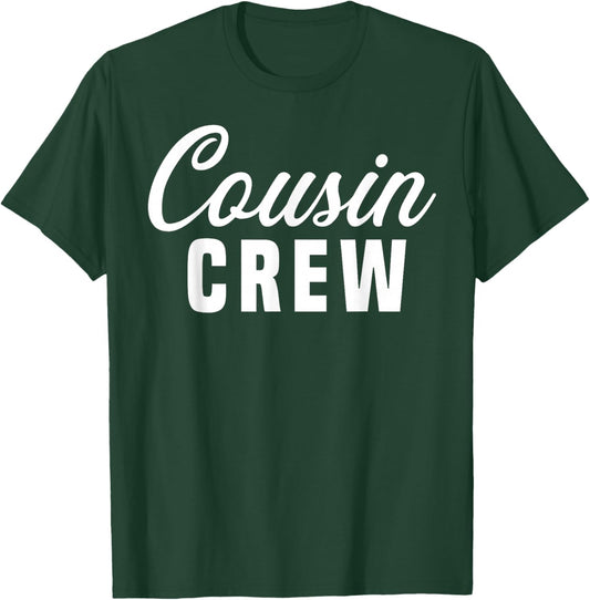 2025 Cousin Crew Kid Teen Toddler Men Birthday Party Outfits T-Shirt - T-Shirt | Forest