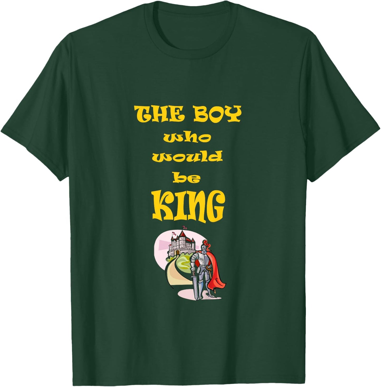 Kids The Boy who Would be King Medieval Times Costume T-Shirt - T-Shirt | Forest
