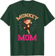 Monkey Mom Mothers Day Best Mama Ever Animal Ape Lover T-Shirt - T-Shirt | Forest