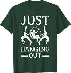 Aerialist Clothing Aerial Yoga Beginner Aerial Silks Dancer T-Shirt - T-Shirt | Forest