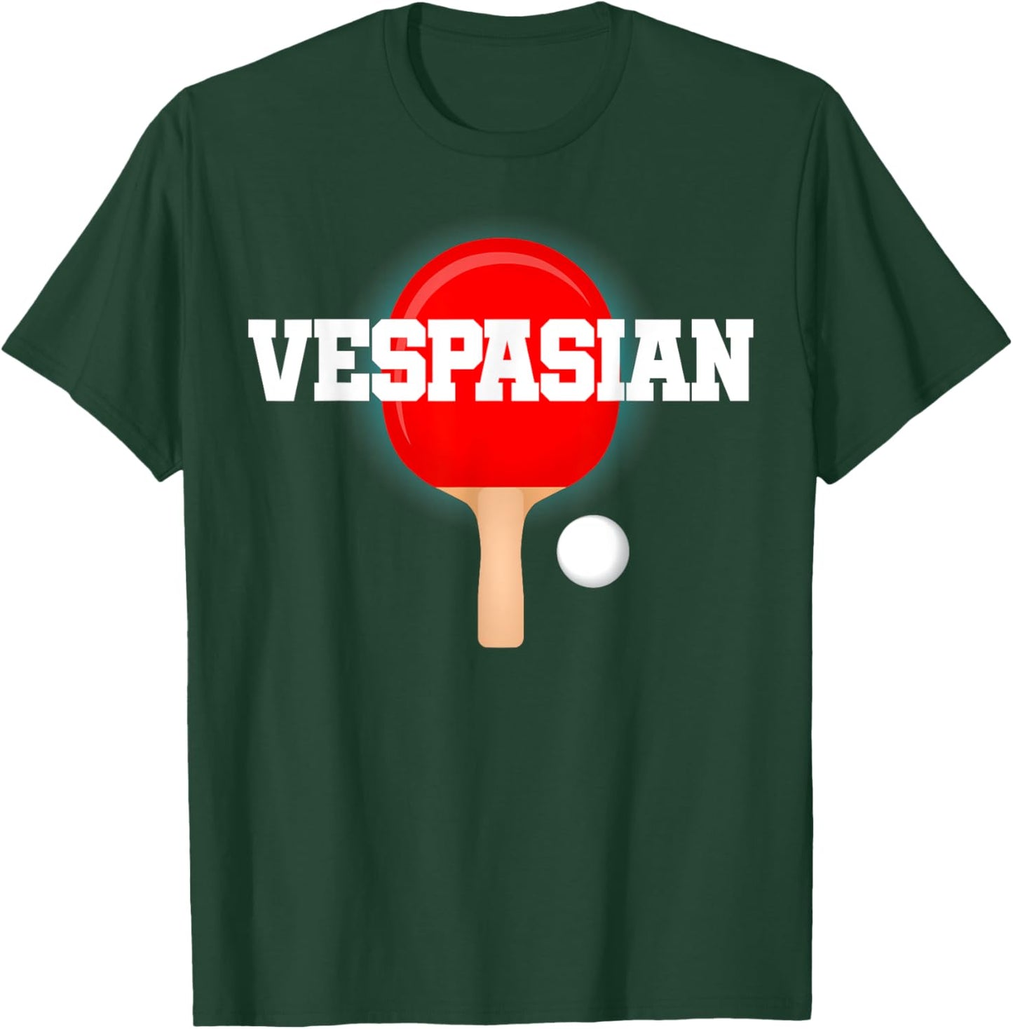 Vespasian Name Boys Table Tennis Ping Pong Game Racket Sport T-Shirt - T-Shirt | Forest