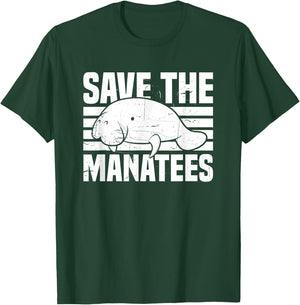 Save The Manatees T-Shirt - T-Shirt | Forest