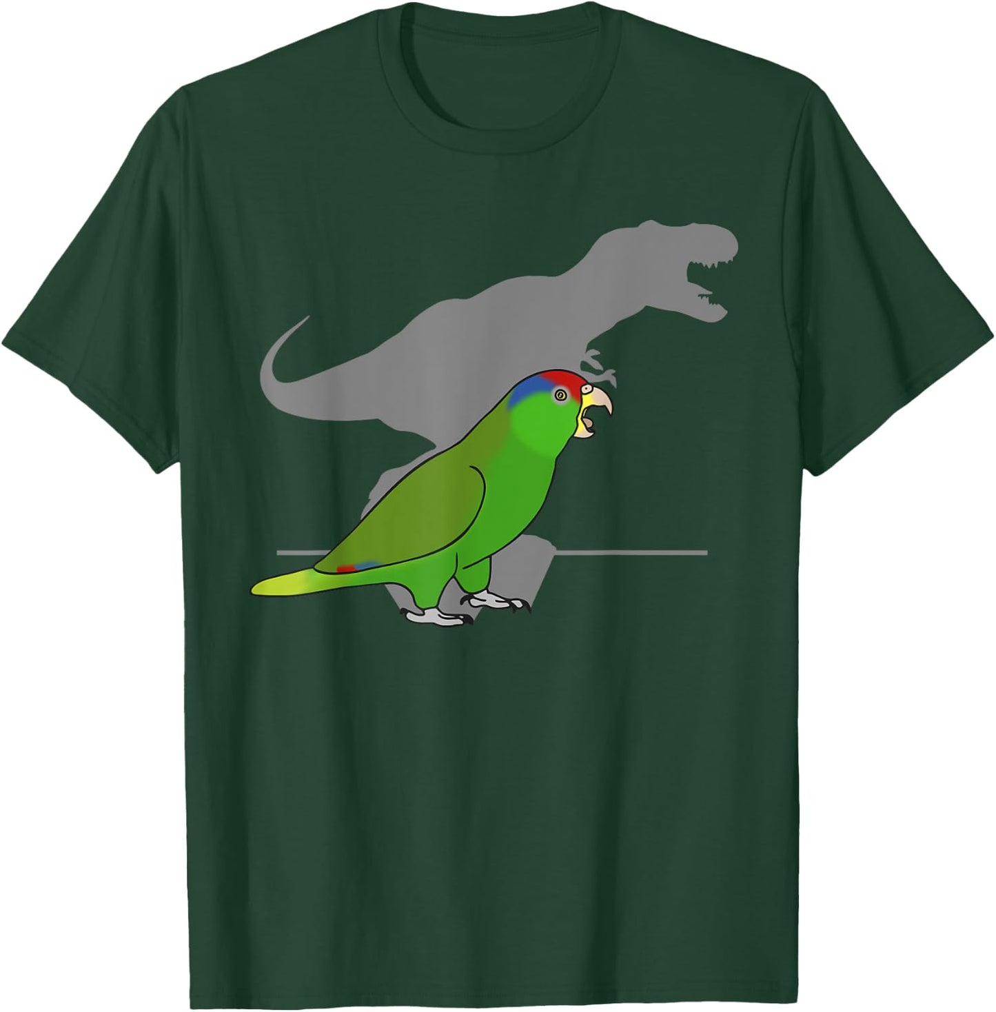 T-rex Red Headed Mexican Amazon, Birb Memes, Dinosaur Parrot T-Shirt - T-Shirt | Forest