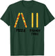 Funny Pizza French Fries Ski Instructor Skiing Snack Lovers T-Shirt - T-Shirt | Forest
