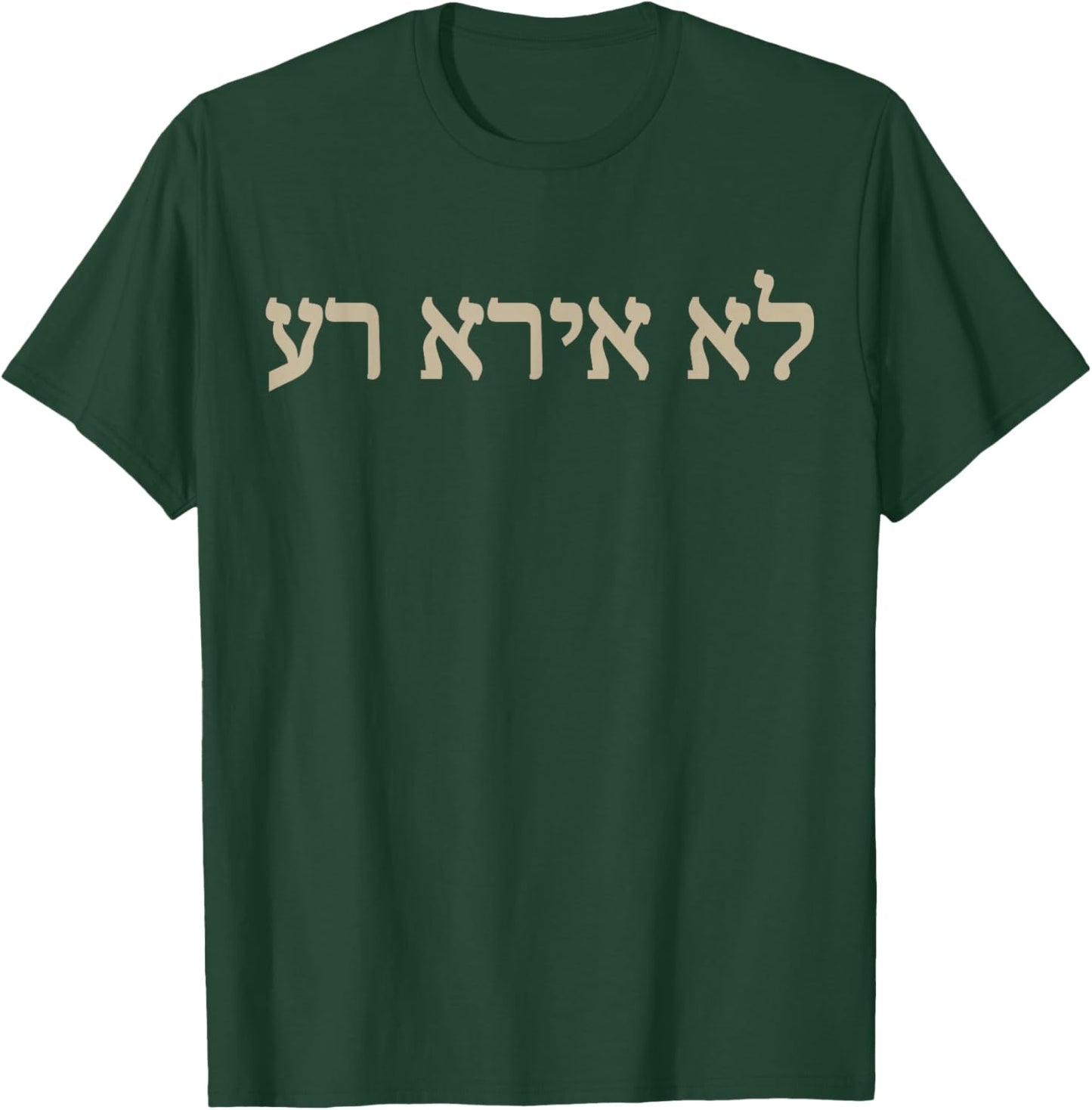 I Will Fear No Evil Hebrew Bible Yahweh T-Shirt - T-Shirt | Forest