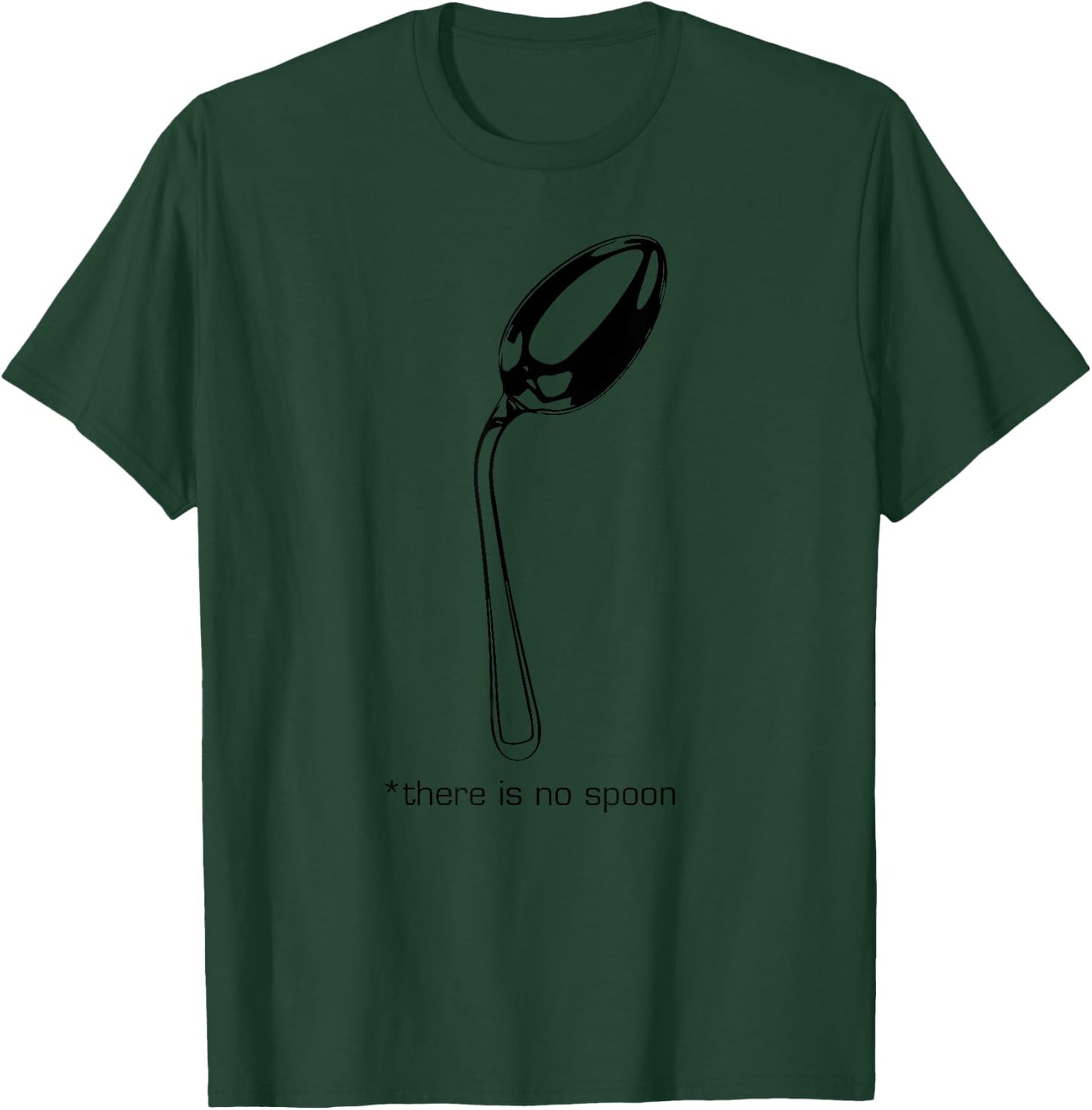 There's No Spoon Matrix Inspired T-Shirt - T-Shirt | Forest