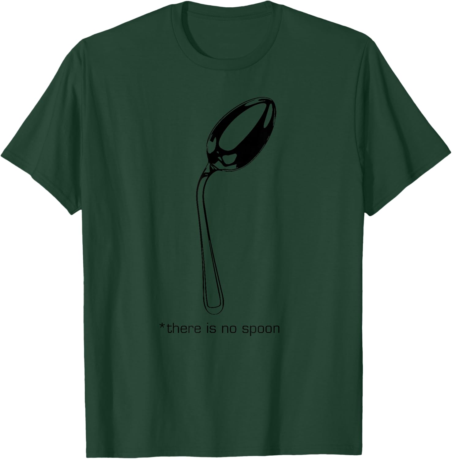 There's No Spoon Matrix Inspired T-Shirt - T-Shirt | Forest