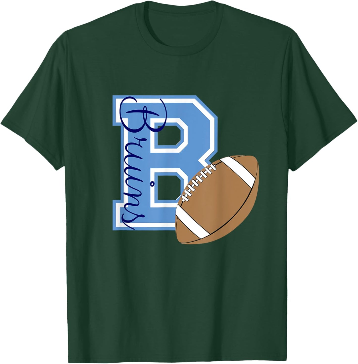 Bartlesville Bruins Football T-Shirt - T-Shirt | Forest