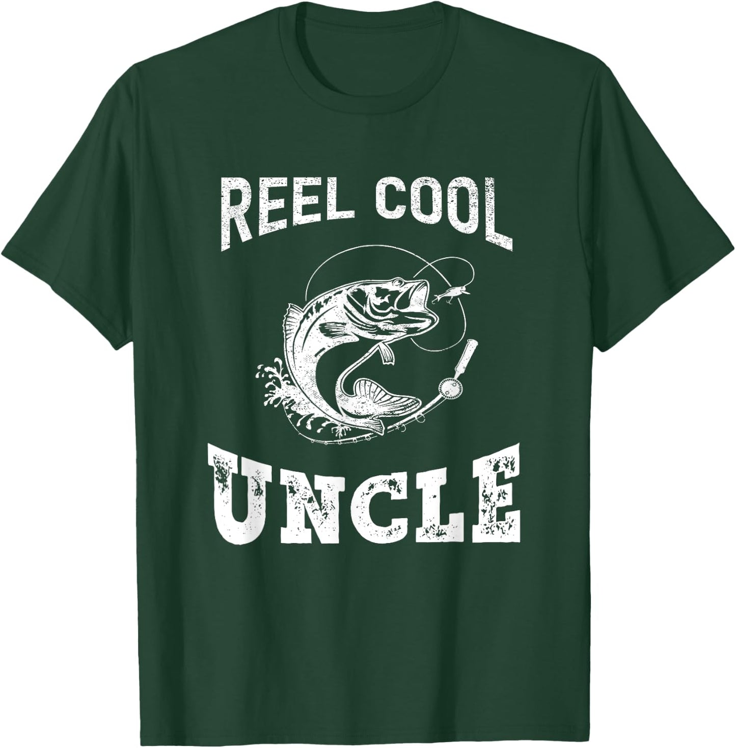 reel cool Uncle fisherman father's day Fishing gifts men T-Shirt - T-Shirt | Forest
