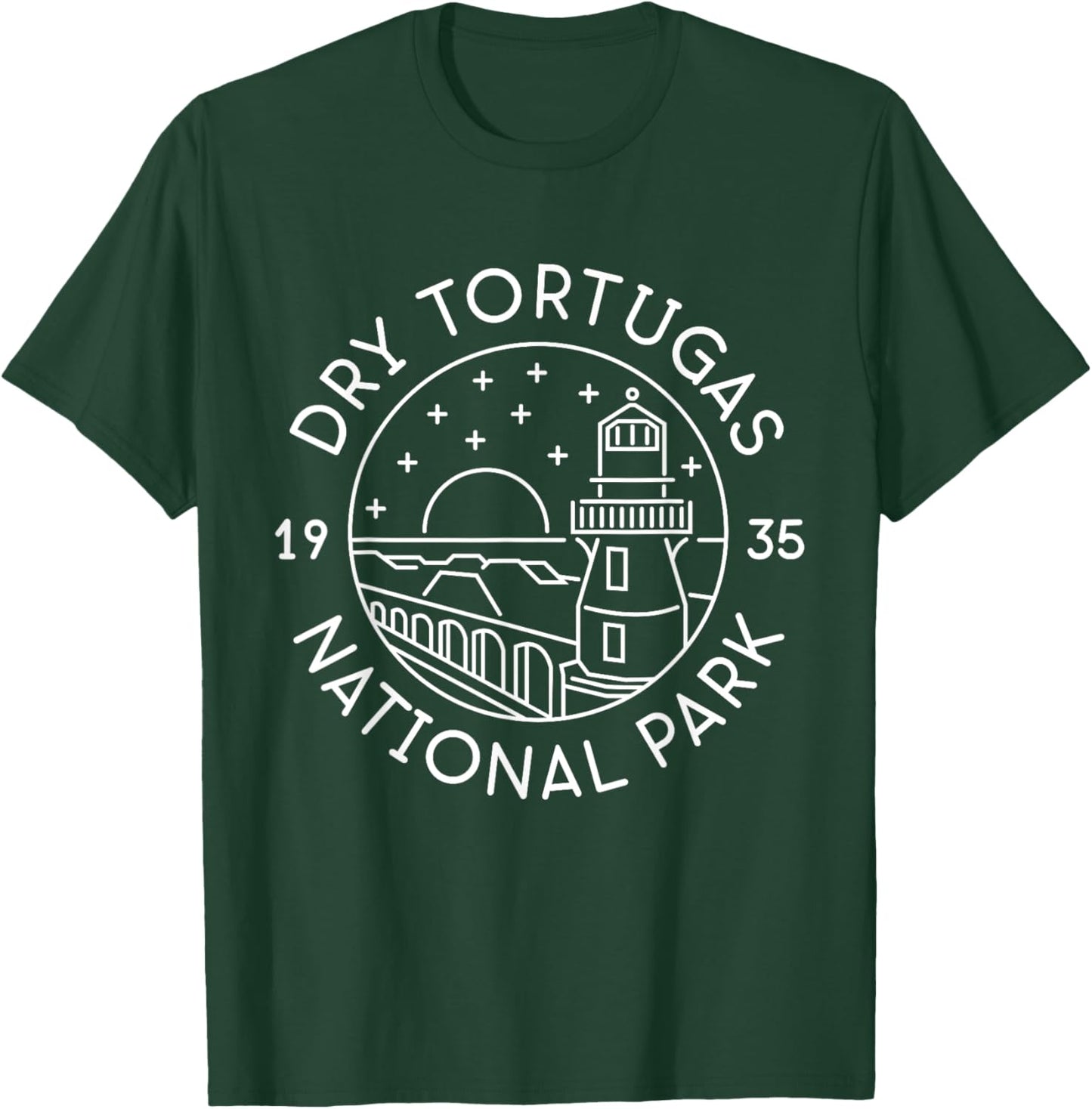 Dry Tortugas National Park 1935 Florida T-Shirt - T-Shirt | Forest