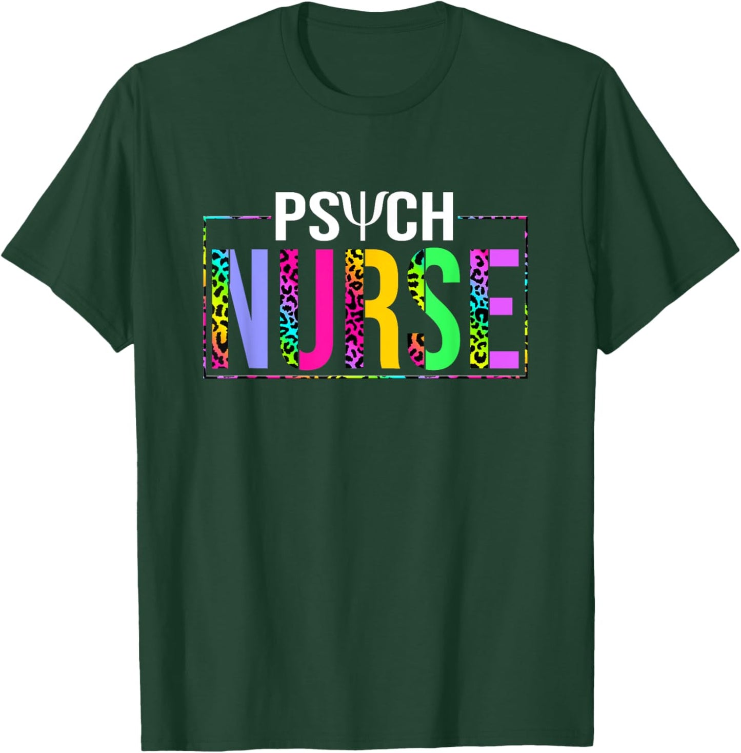 Mental Health Psychiatric Nurse Psych Nurse Adult , Black, Small, Short Sleeve, Classic Fit, U-Neck, Cotton Blend, Humor, Nursing, Psychiatry, Psych Nurse T-Shirt - T-Shirt | Forest