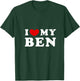 I Love My Ben, I Love My Ben V-Neck T-Shirt - T-Shirt | Forest
