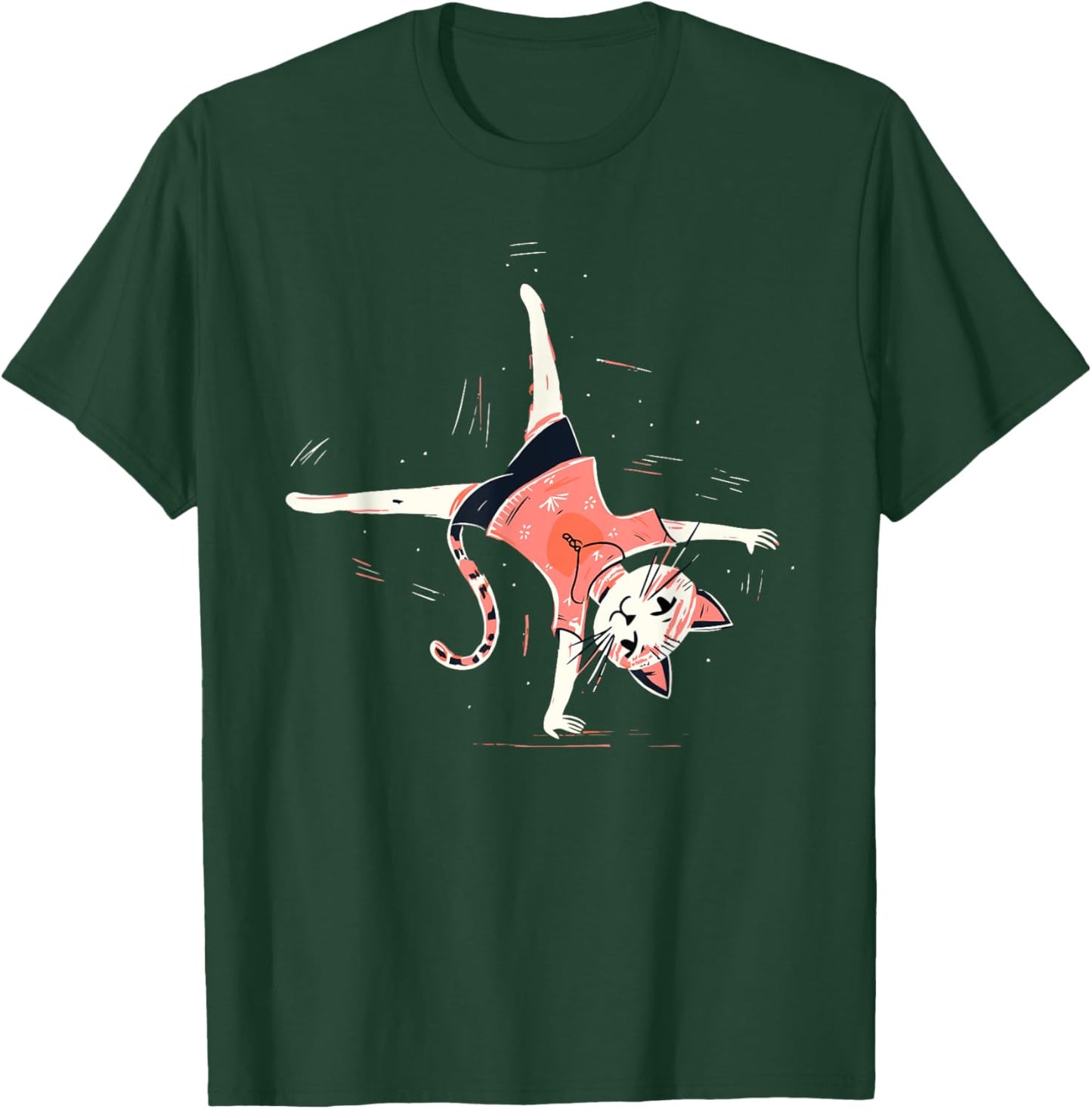 Acrobatic cat gymnastics Gymnastic pose Men Women Kids T-Shirt - T-Shirt | Forest