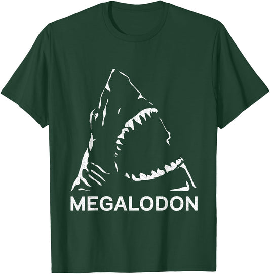 Megalodon Giant Shark Fossil Prehistoric Paleontologist T-Shirt - T-Shirt | Forest
